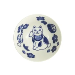 Bol à riz Neko Maruke bleu