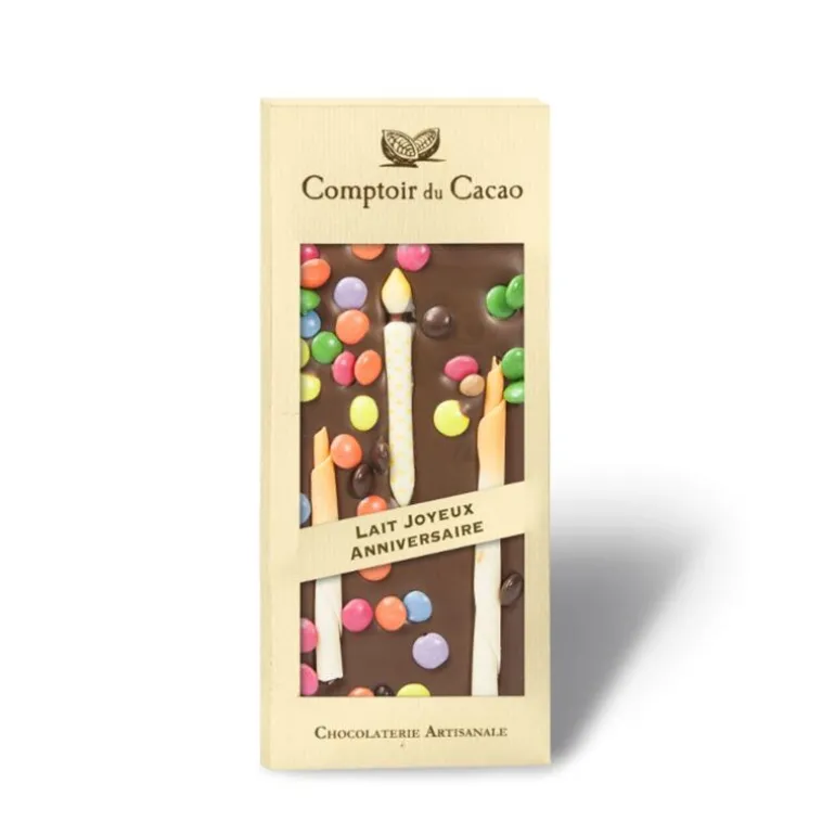 Chocolat lait Joyeux anniversaire